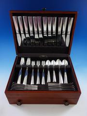 Blok by Georg Jensen Sterling Silver Flatware Set 12 Service 72 Pcs Dinner