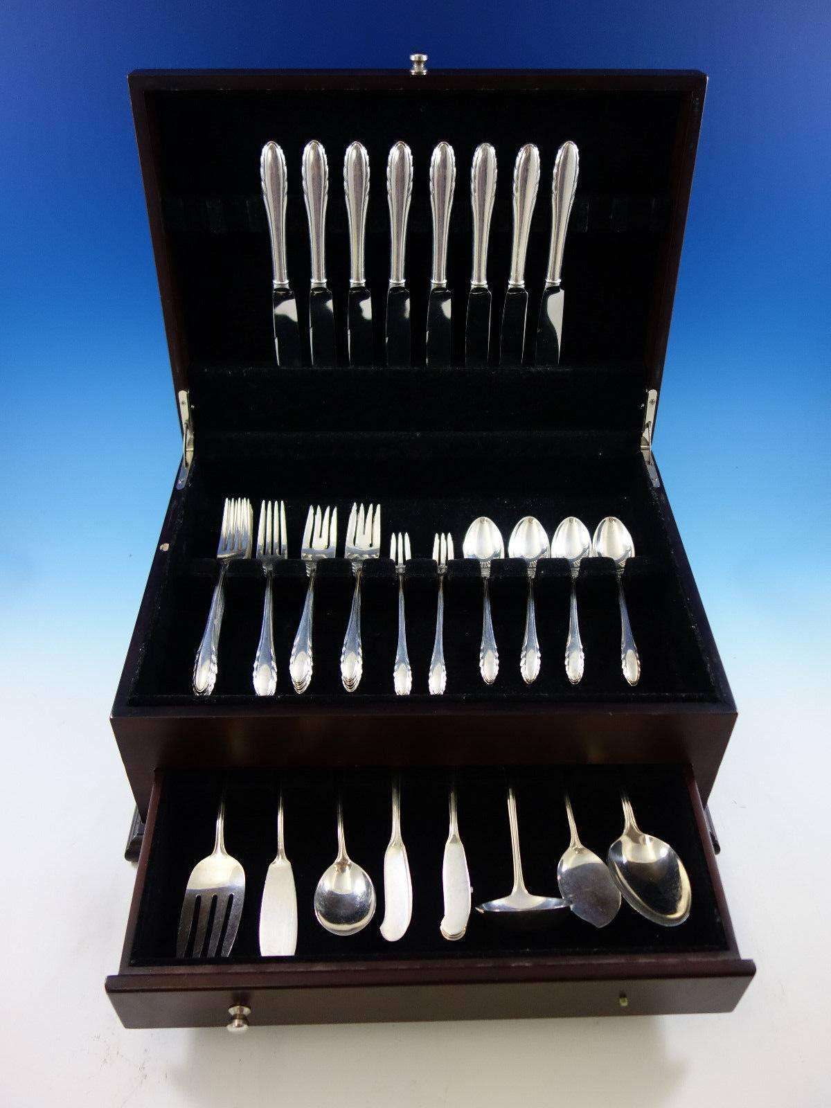 Lyric by Gorham Sterling Silver Flatware set - 54 pieces. This set includes:

8 Knives, 8 7/8