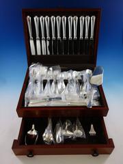 Ottagonale by Zaramella Italy Sterling Silver Flatware Set Dinner 90 Pieces New