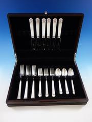 Aria by Christofle France Sterling Silver Flatware Set Service 24 Pcs Dinner