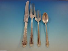 Chased Romantique by Alvin Sterling Silver Flatware Set Service 51 Pieces Dinner