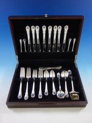 Modern Victorian by Lunt Sterling Silver Flatware Set for 8 Service 50 Pieces