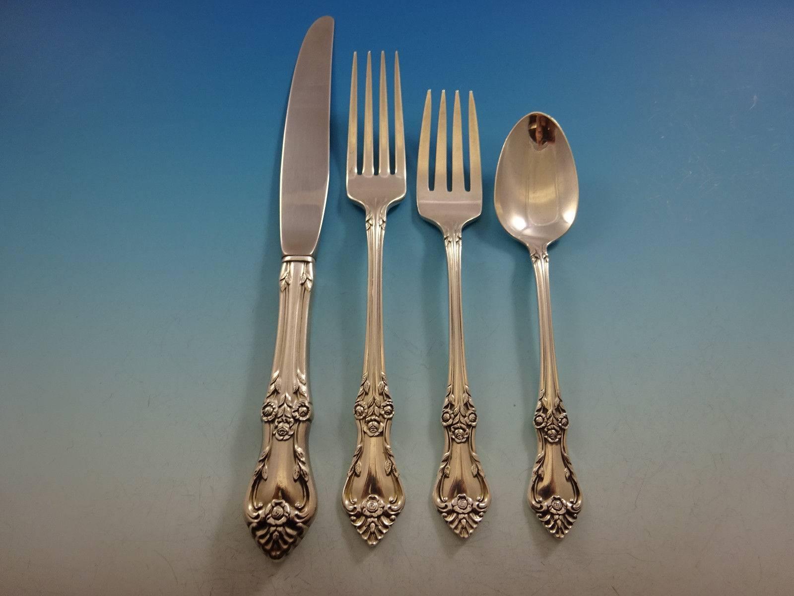 Service de couverts en argent sterling Afterglow par Oneida pour 8 personnes, 35 pièces Excellent état - En vente à Big Bend, WI