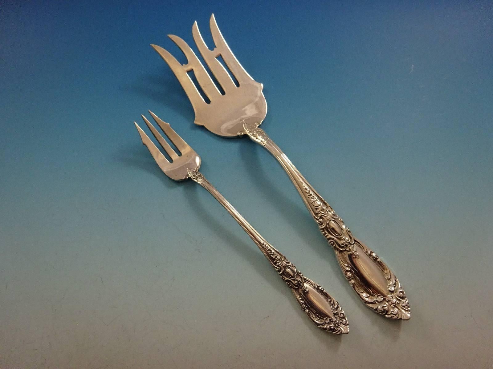 Service de table en argent sterling King Richard par Towle, 8 personnes, 62 pièces, taille dîner en vente 1