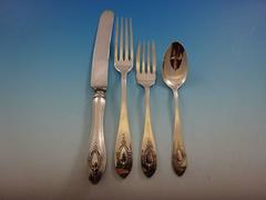 Mount Vernon by Lunt Sterling Silver Flatware Set for Eight Service 56 Pieces