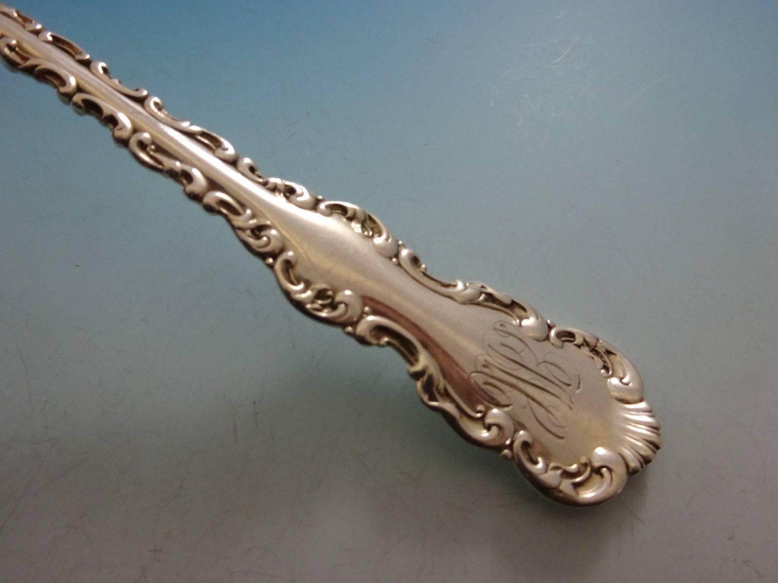 XIXe siècle Ensemble de couverts en argent sterling Louis XV de Whiting pour huit personnes, 90 pièces en vente