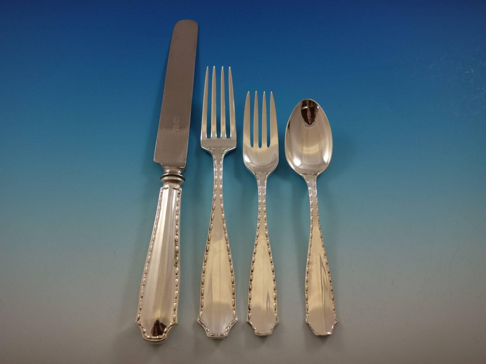 Marquise by Tiffany and Co. sterling silver flatware set - 89 pieces. This set includes: 

12 knives, 9 1/4