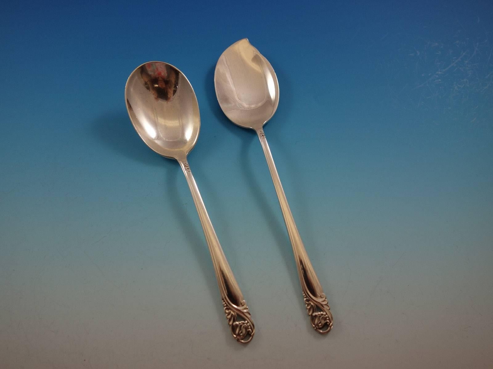 20th Century Spring Glory by International Sterling Silver Flatware Set for 96 Service 623 Pc For Sale