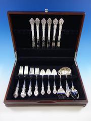 Masterpiece by International Sterling Silver Flatware Set Service 28 Pieces