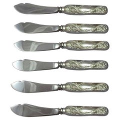 Chrysanthemum by Tiffany and Co Sterling Silver Trout Knife Set 6pc HHWS