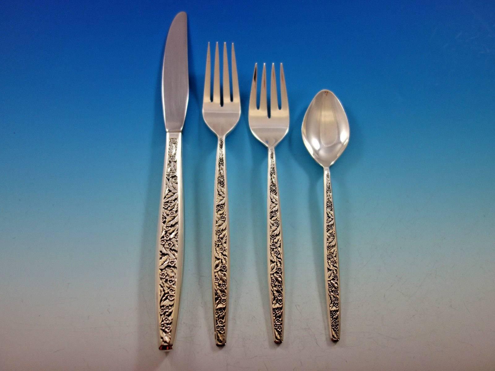 Valencia by International Sterling Silver Flatware Set for 8 Service 41 Pieces In Excellent Condition In Big Bend, WI
