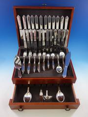 Pyramid by Georg Jensen Sterling Silver Flatware Set 12 Service 112 Pcs Dinner