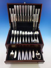 Etruscan by Gorham Sterling Silver Flatware Set Service 75 Pcs Dinner B Monogram
