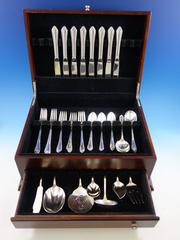 Dancing Flowers by Reed and Barton Sterling Silver Flatware Set 8 Service 47 Pcs