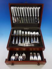 Williamsburg Shell by Stieff Sterling Silver Flatware Set Service 72 Pcs Dinner