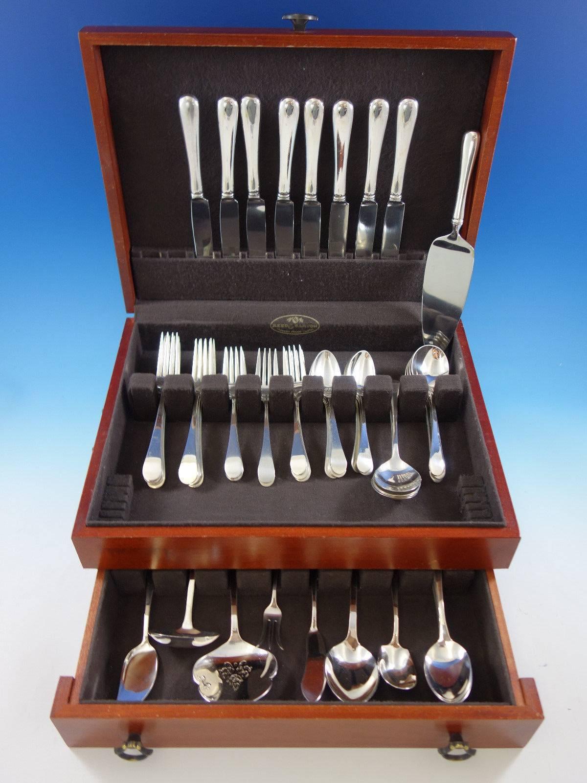 Hannah hull by Tuttle sterling silver flatware set - 56 pieces. This set includes: eight knives, 8 7/8