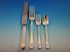 Madam Morris by Whiting Sterling Silver Flatware Set for 8 Service 33 Pcs Dinner