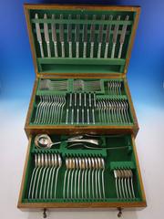 Old English by R Burbridge Sterling Silver Flatware Set 12 Service 95 pcs Dinner