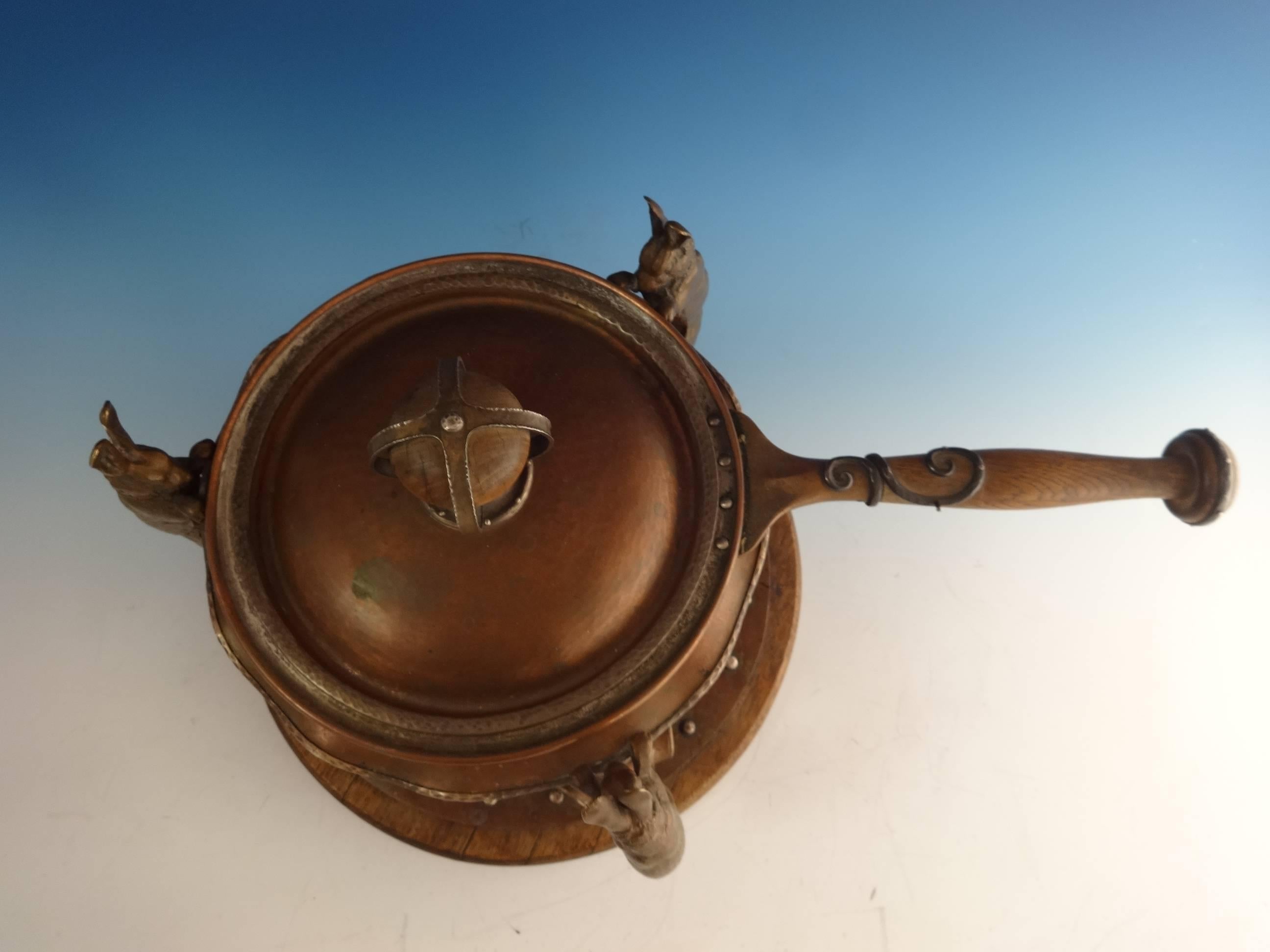 medieval chafing dish handle