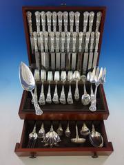 Saint James by Tiffany Co Sterling Silver Flatware Set Service 115 Pcs Dinner