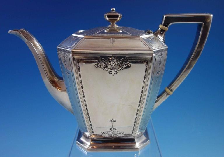 Colfax by Durgin Gorham Sterling Silver Tea Set 8Piece Marked C04