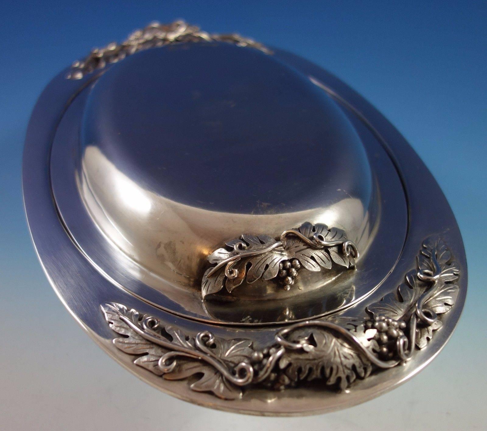 20th Century Mexican Mexico Sterling Silver Covered Tureen/Covered Vegetable Dish, Hollowware