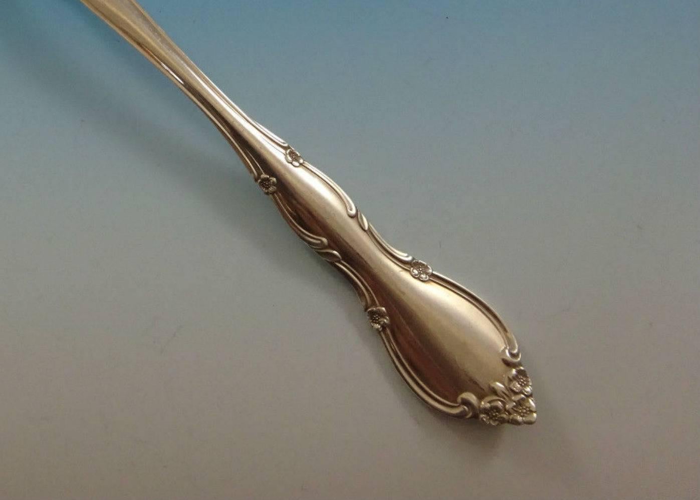 20th Century Rose Tiara by Gorham Sterling Silver Flatware Set Service 46 Pieces For Sale