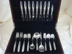 Summer Song by Lunt Sterling Silver Flatware Set for Eight Service 38 Pieces