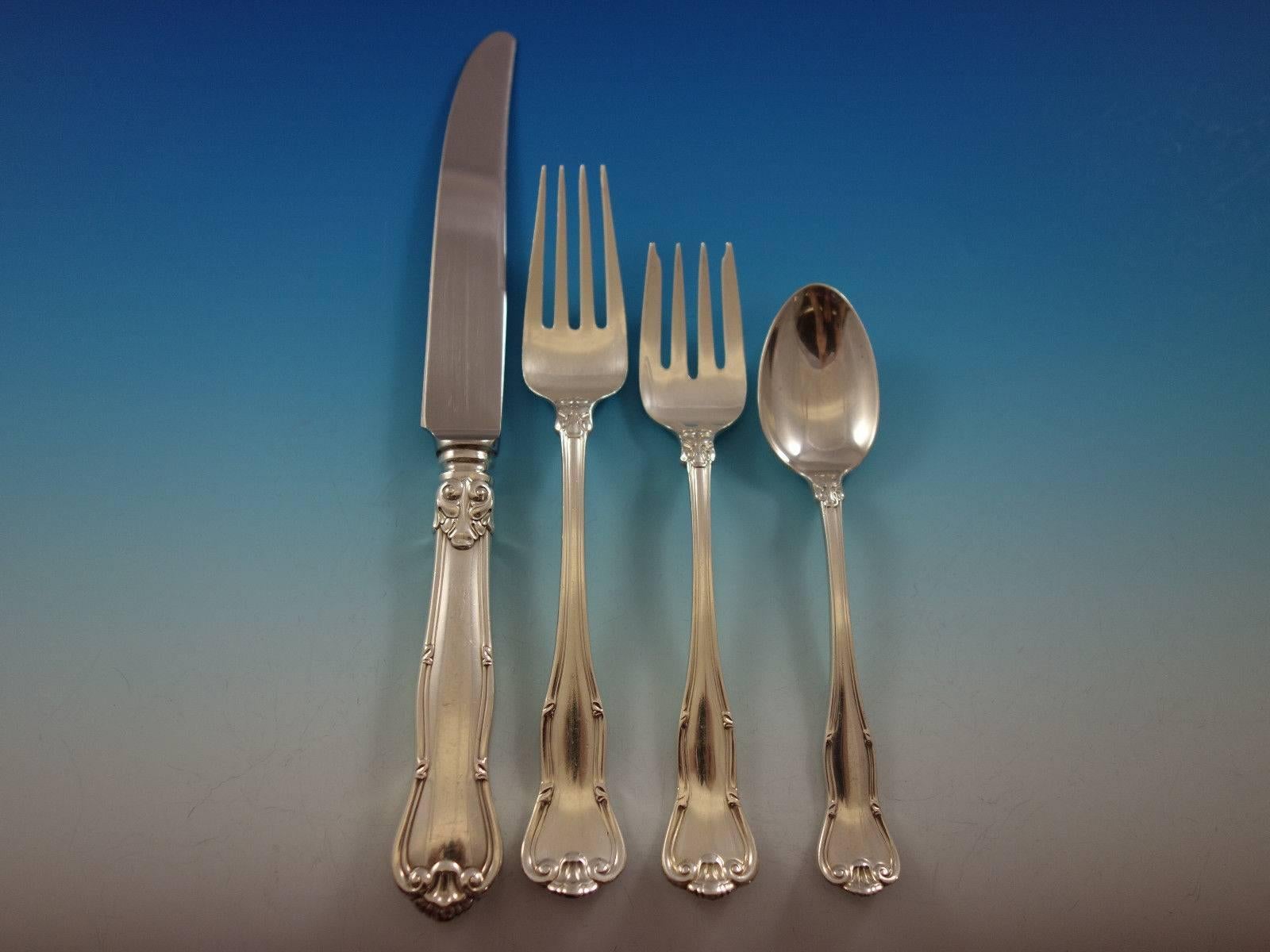 Provence by Tiffany and Co Sterling Silver Flatware Set 12 Service 116 Pc Dinner In Excellent Condition In Big Bend, WI