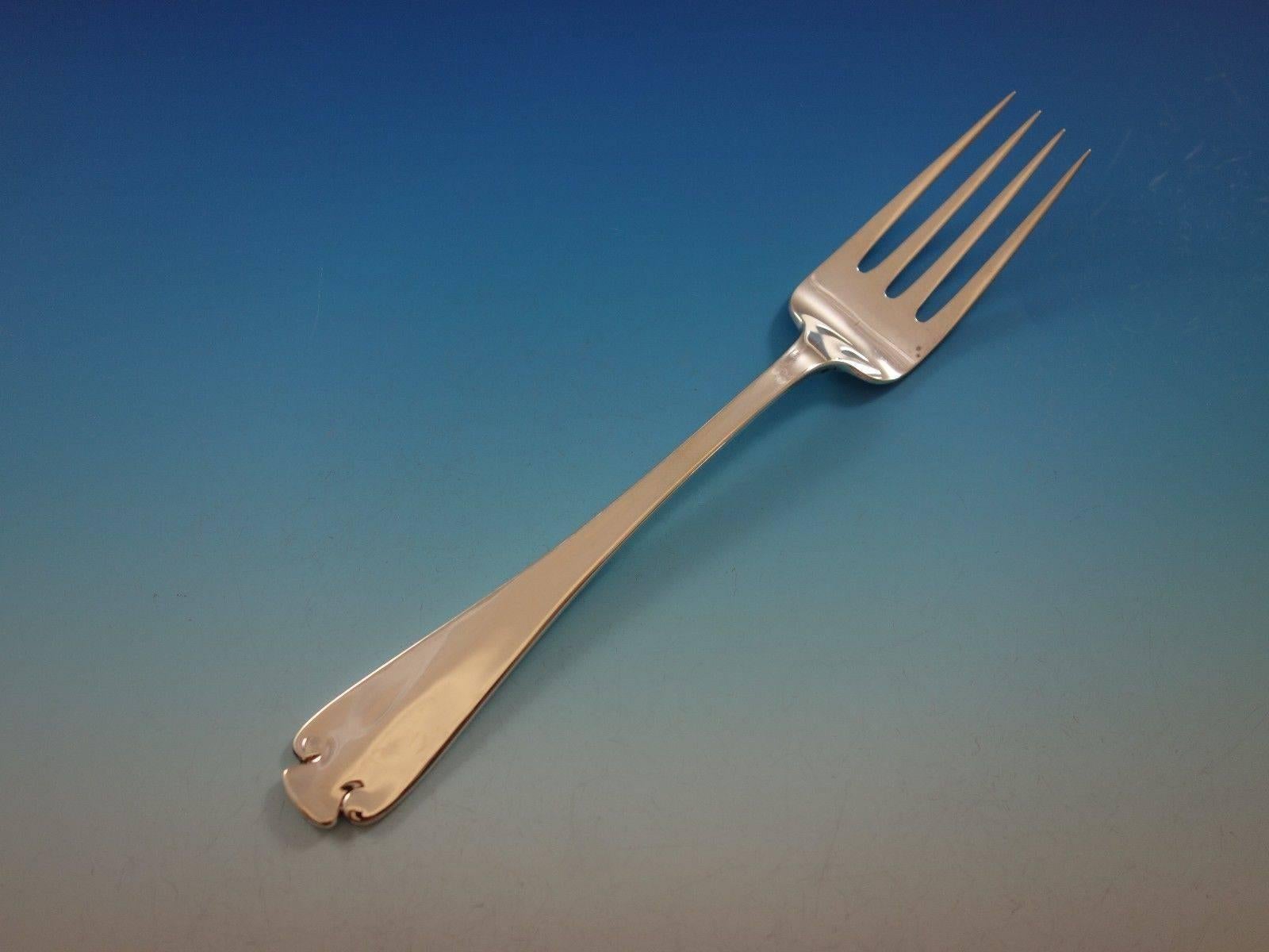 20ième siècle Flamand par Tiffany & Co. Service de couverts en argent sterling pour 8 personnes 50 pièces en vente
