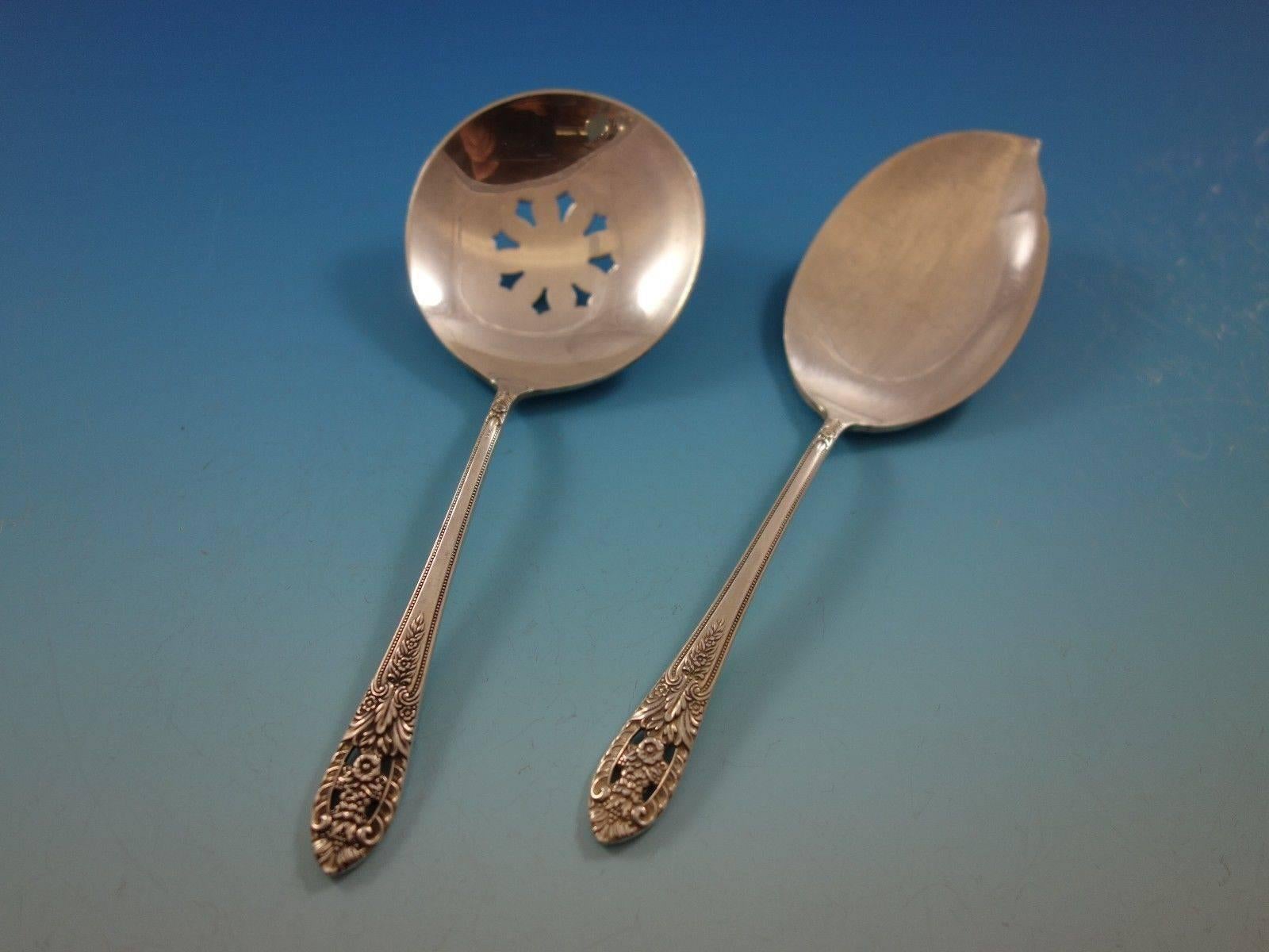 Servicio de cubiertos de plata de ley Crown Princess by Fine Arts International en venta 1