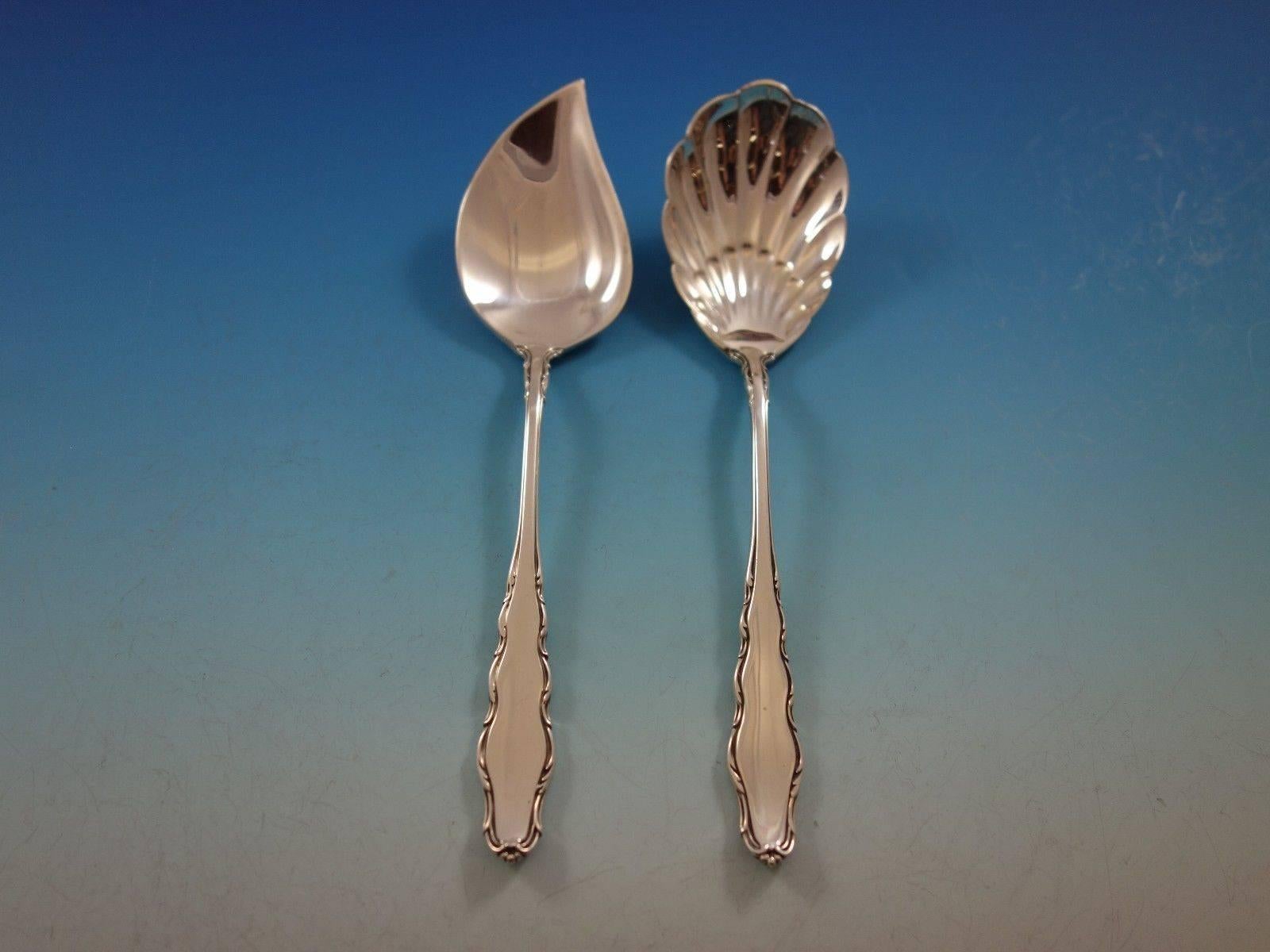 English Provincial by Reed and Barton Sterling Silver Flatware Set for 8 Service For Sale 3