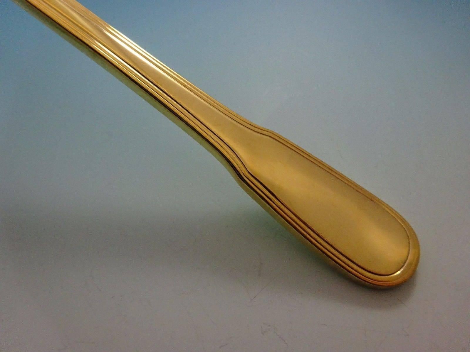 Hamilton Gold von Tiffany & Co. Besteckset aus Sterlingsilber, Service 6, Vermeil im Zustand „Hervorragend“ im Angebot in Big Bend, WI