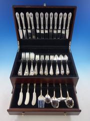 Rose by Kirk Sterling Silver Flatware Set for 12 Service 77 Pieces