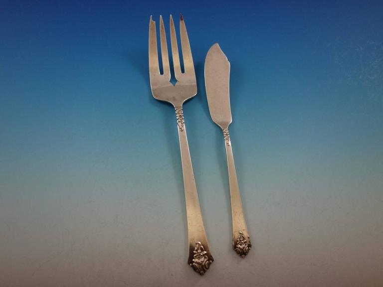 Damask Rose Royal Crest Sterling Silverware Castle Rose By Royal - Main Image