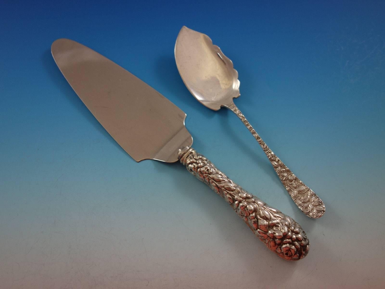Baltimore Rose by Schofield Sterling Silver Flatware 12 Set Service 84 Pieces 2