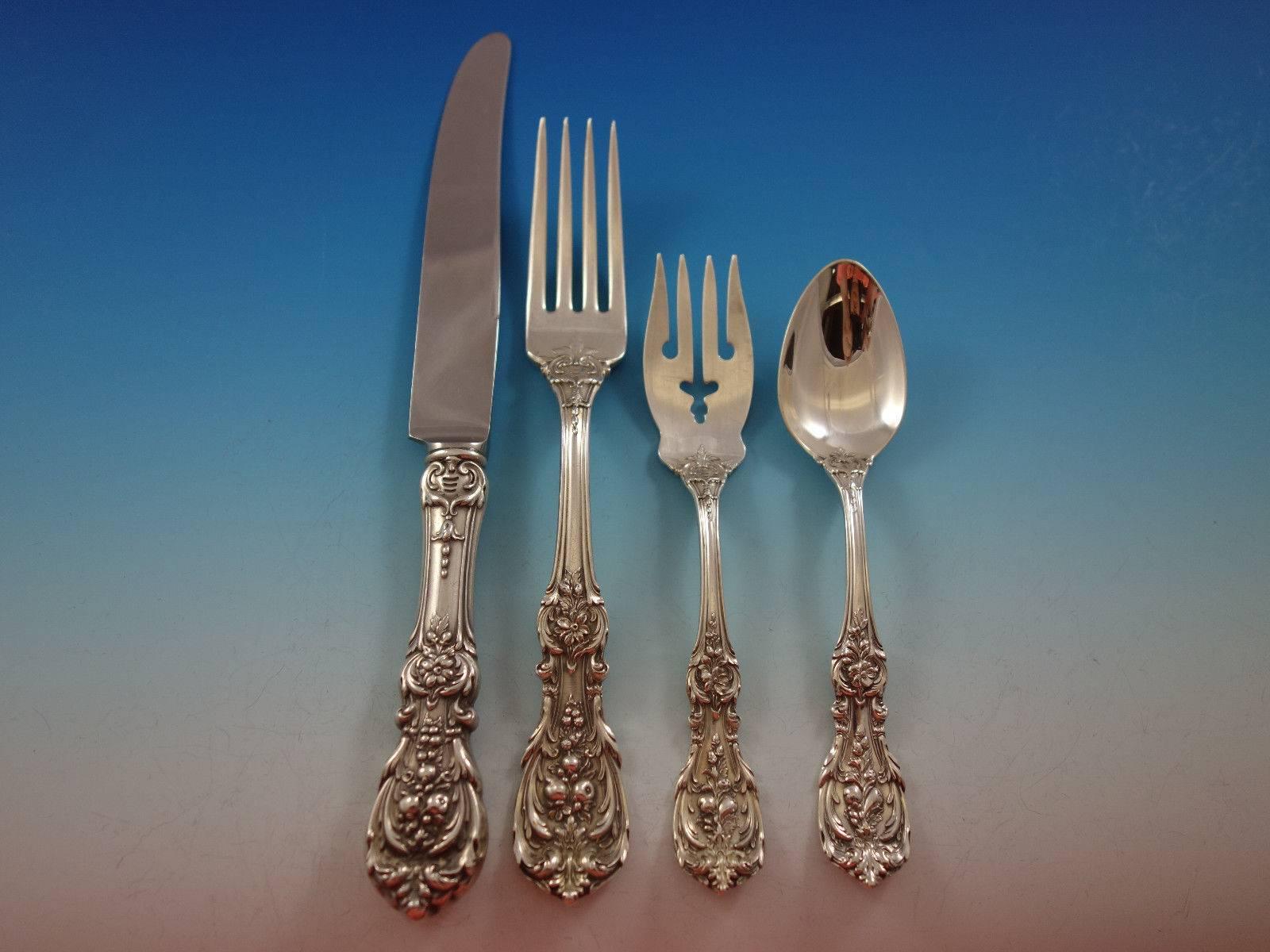 Francis I Older by Reed and Barton Sterling Silver Flatware Set Service 152 Pcs In Excellent Condition In Big Bend, WI
