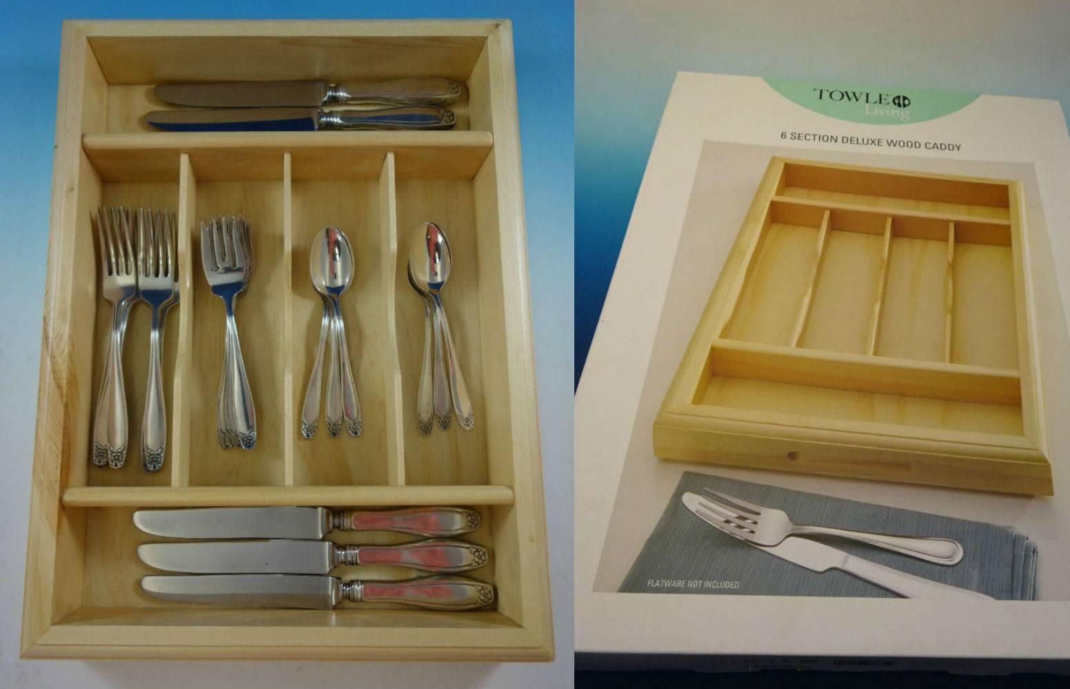 20th Century Puritan by Stieff Sterling Silver Flatware Set Luncheon Six Service 24 Pieces For Sale