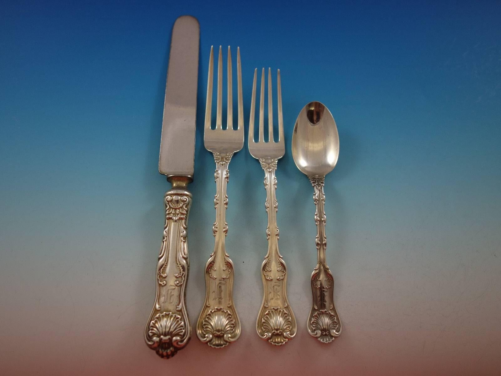 Imperial Queen by Whiting Sterling Silver Flatware Set Service 38 pieces Dinner In Excellent Condition For Sale In Big Bend, WI