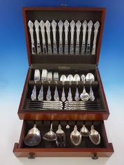 El Grandee by Towle Sterling Silver Flatware Set for 12 Service 79 Pieces