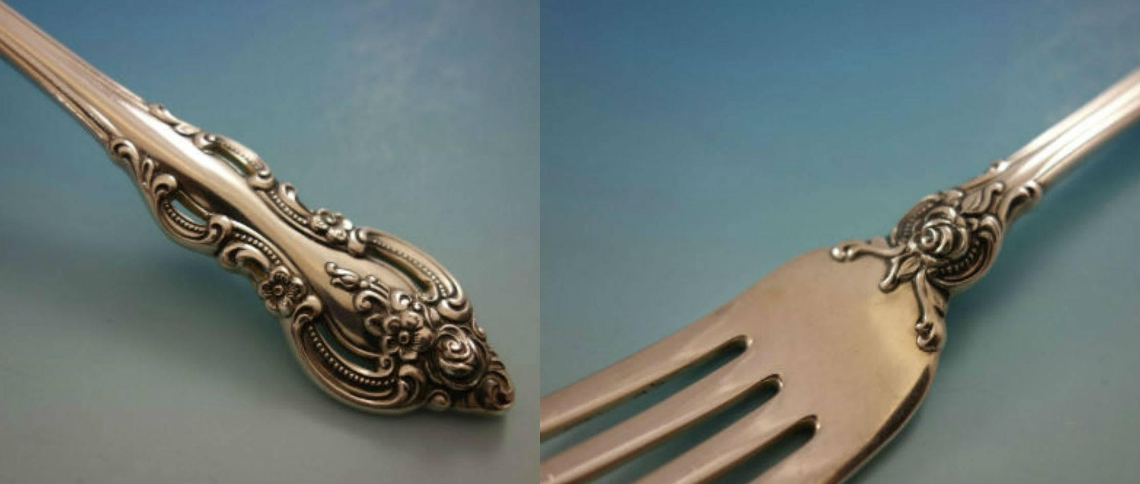 Ensemble de couverts en argent sterling pour 12 personnes 79 pièces El Grandee par Towle en vente 3