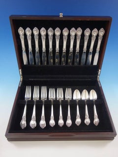 Stanton Hall by Oneida Sterling Silver Flatware Set for 12 Service 48 Pieces