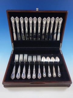 Prince Eugene by Alvin Sterling Silver Flatware Set for 12 Service 48 Pieces