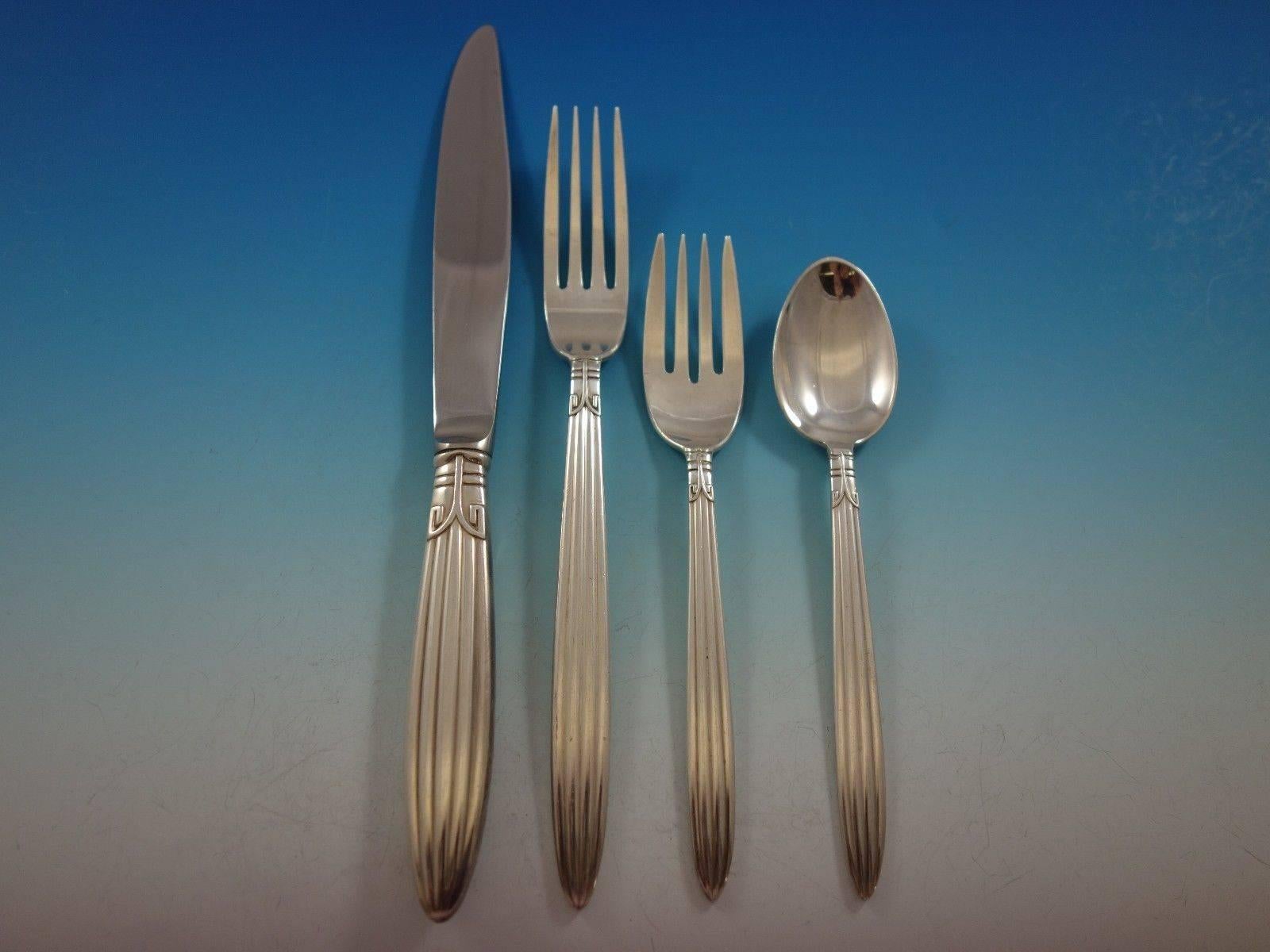 Jubilee by Reed and Barton Sterling Silver Flatware Set 8 Dinner Service 49 Pcs In Excellent Condition In Big Bend, WI