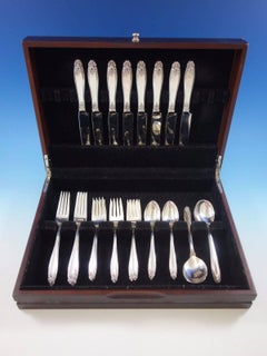 Prelude by International Sterling Silver Flatware Set 8 Service 40 Pieces