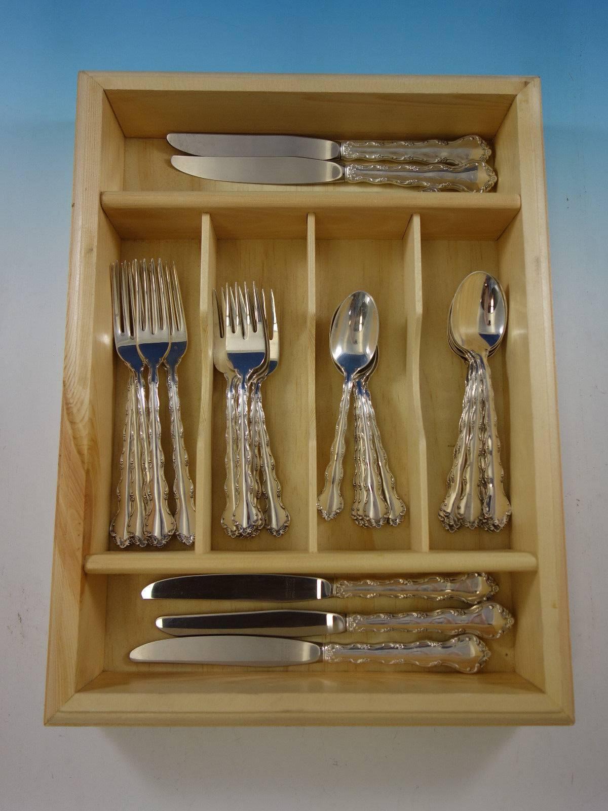 Tara by Reed and Barton Sterling Silver Flatware Set Service 30 Pieces 1
