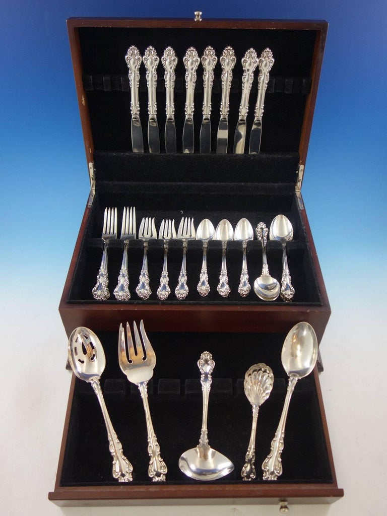 Spanish Baroque by Reed and Barton Sterling Silver Flatware Set 8