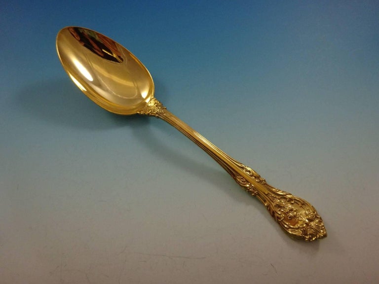 King Edward by Gorham Gold Sterling Silver Flatware Set Service 42 Pcs