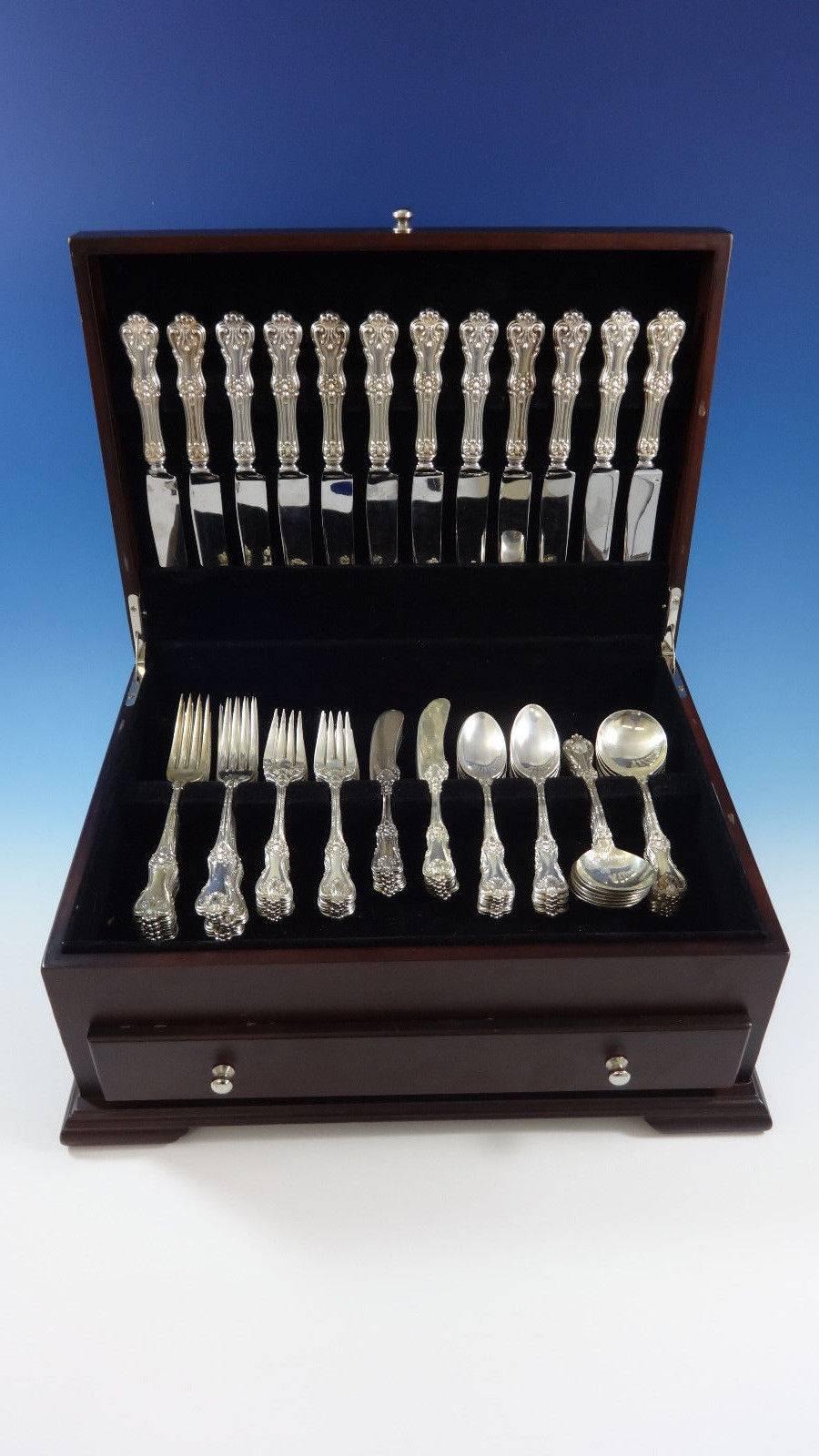 Federal Cotillion by Frank Smith sterling silver flatware set - 72 Pieces. This set includes: 

12 knives 8 3/4