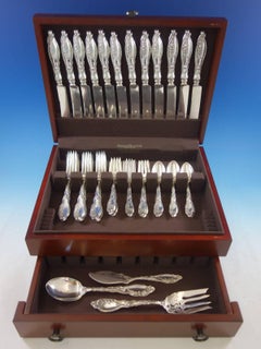 Mille Fleurs by International Sterling Silver Flatware Service Set Dinner 51 Pcs